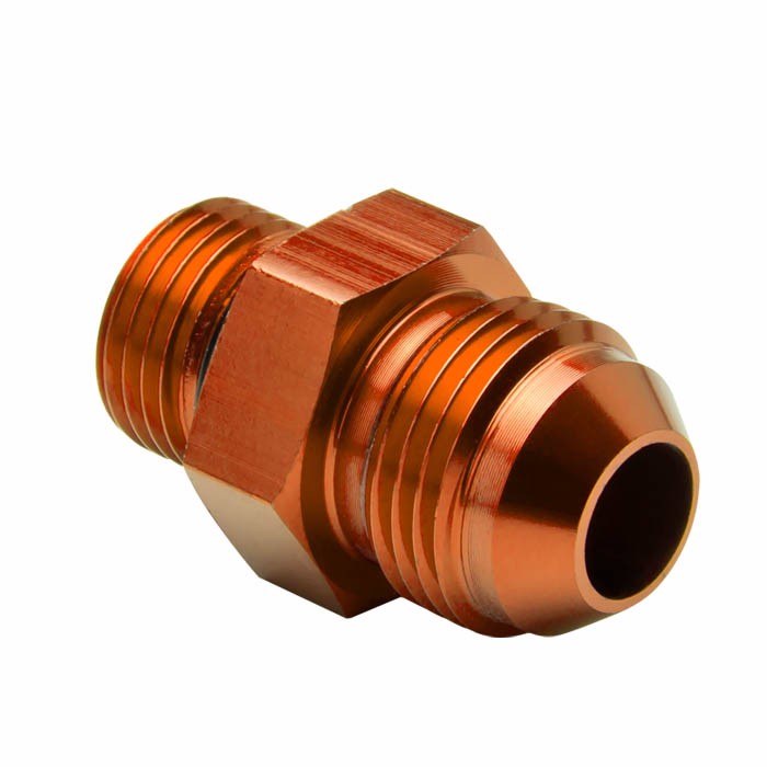 Gold M16x1.5MM Male-8AN Male Flare Oil/Fuel/Fluid Union Hose Fitting Adapter BuildFastCar