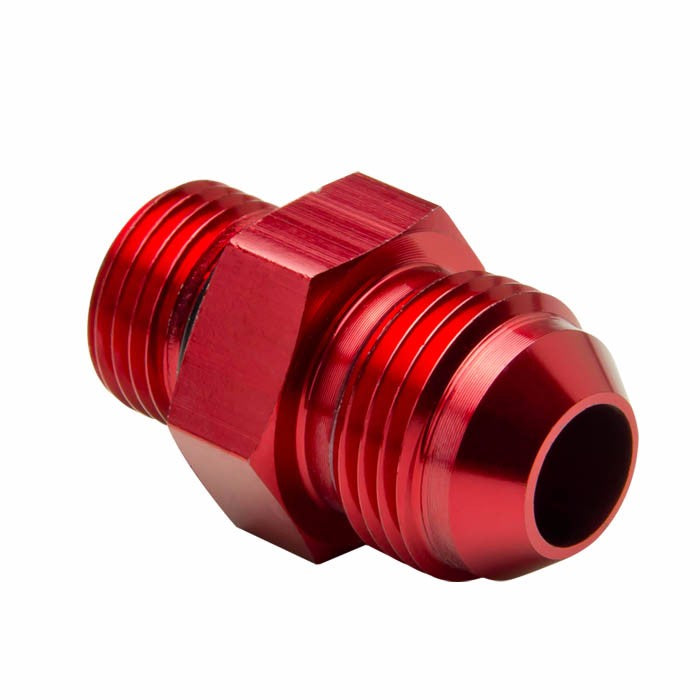 Red M16x1.5MM Male-8AN Male Flare Oil/Fuel/Fluid Union Hose Fitting Adapter BuildFastCar