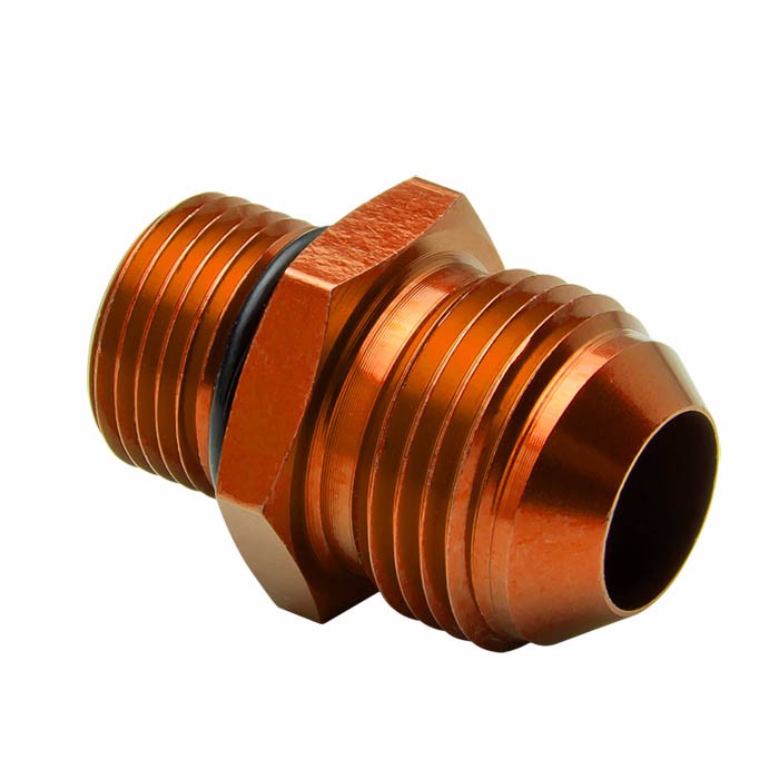 Gold M18x1.5MM Male-10AN Male Flare Oil/Fuel/Fluid Union Hose Fitting Adapter BuildFastCar