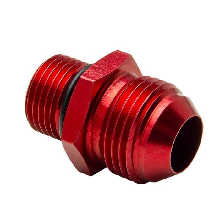 Red M18x1.5MM Male-10AN Male Flare Oil/Fuel/Fluid Union Hose Fitting Adapter BuildFastCar