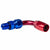 Red/Blue 90 Degree Swivel Oil/Fuel/Fluid Extended Hose End 10AN Fitting Adapter BuildFastCar