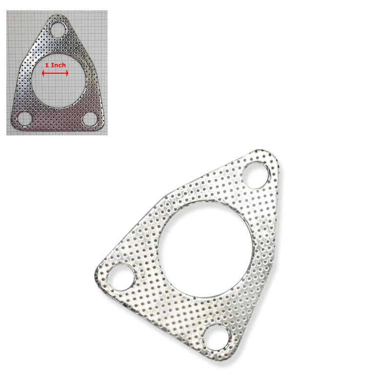 Graphite Aluminum Exhaust Gasket for Honda 93-01 Prelude H22A 90-93 Accord-Performance-BuildFastCar