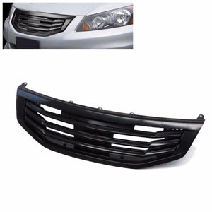 Black Mugen Style Front Grille For Honda 11-12 Accord Sedan CP2/CP3 2.4L/3.5L-Exterior-BuildFastCar