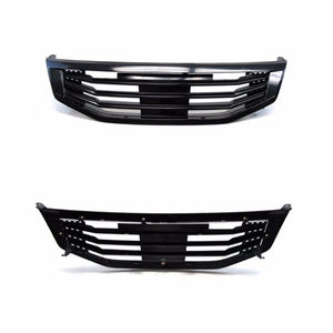 Black Mugen Style Front Grille For Honda 11-12 Accord Sedan CP2/CP3 2.4L/3.5L-Exterior-BuildFastCar