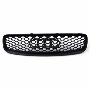 Black Honeycomb Mesh RS Style Front Grille For 00-06 TT/Quattro MK1 Type-8N-Exterior-BuildFastCar