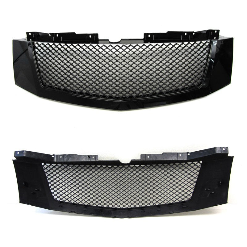 Black Diamond Mesh Style Grille For 07-14 Escalade ESV/EXT GMT900 6.0L/6.2L-Exterior-BuildFastCar