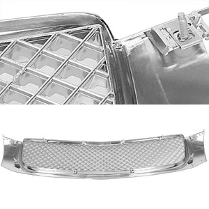 Chrome Diamond Mesh Style Front Grille Grill For Cadillac 00-05 DeVille 4.6L-Exterior-BuildFastCar