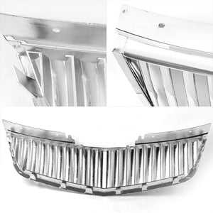 Chrome Vertical Style Replacement Front Grille For Cadillac 06-11 DTS 4.6L DOHC-Exterior-BuildFastCar
