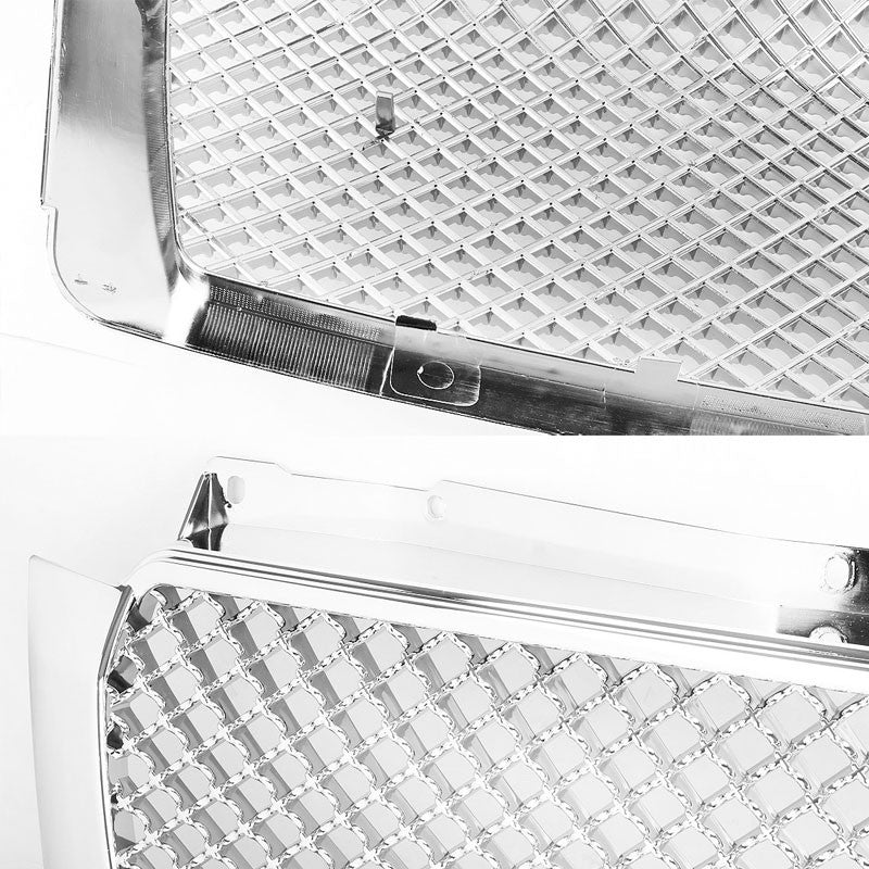 Chrome Diamond Mesh Style Front Grille For 07-14 Avalanche/Tahoe/Suburban V8-Exterior-BuildFastCar