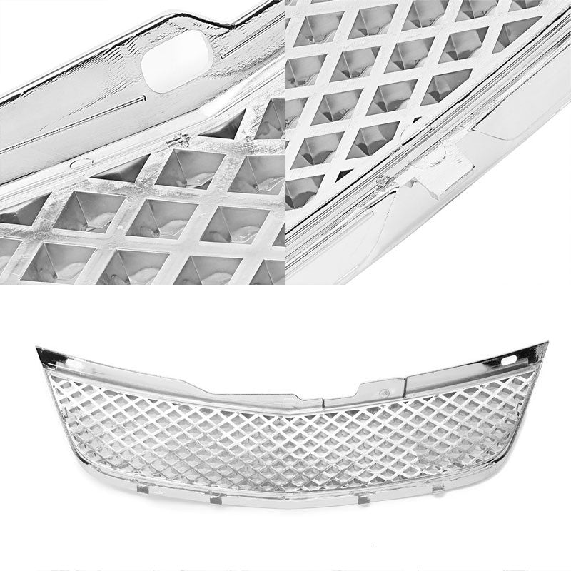 Chrome Diamond Mesh Style Front Grille For 00-05 Impala Base/LS/SS V6 3.4L/3.8L-Exterior-BuildFastCar