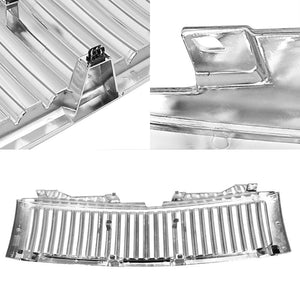 Chrome Vertical Style Front Grille For Chevrolet 07-13 Silverado 1500 GMT900-Exterior-BuildFastCar