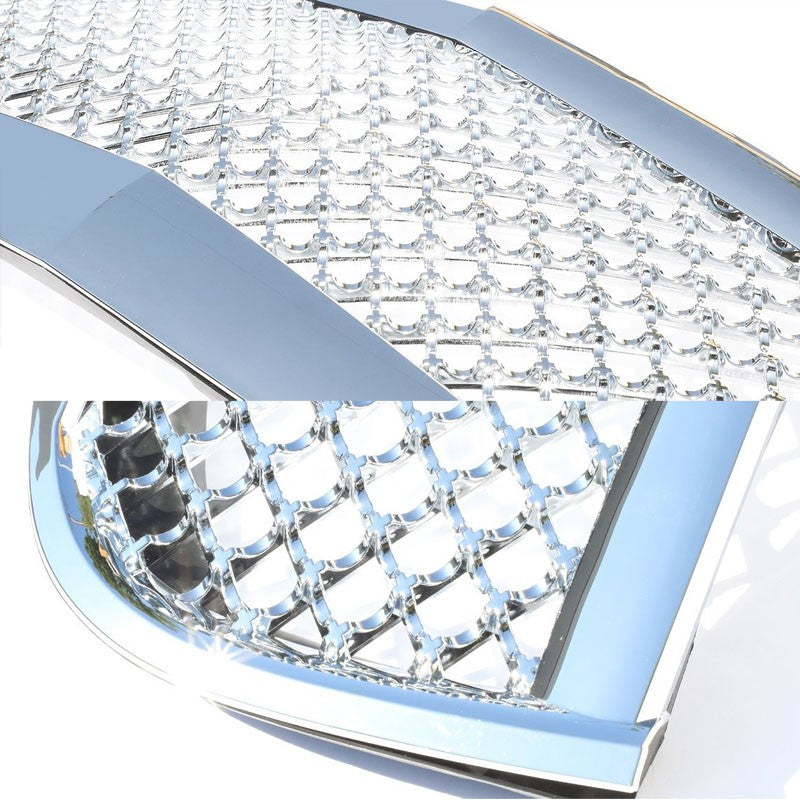 Chrome Diamond Mesh Style Front Grille For Chevrolet 06-11 HHR 2.2L/2.4L DOHC-Exterior-BuildFastCar