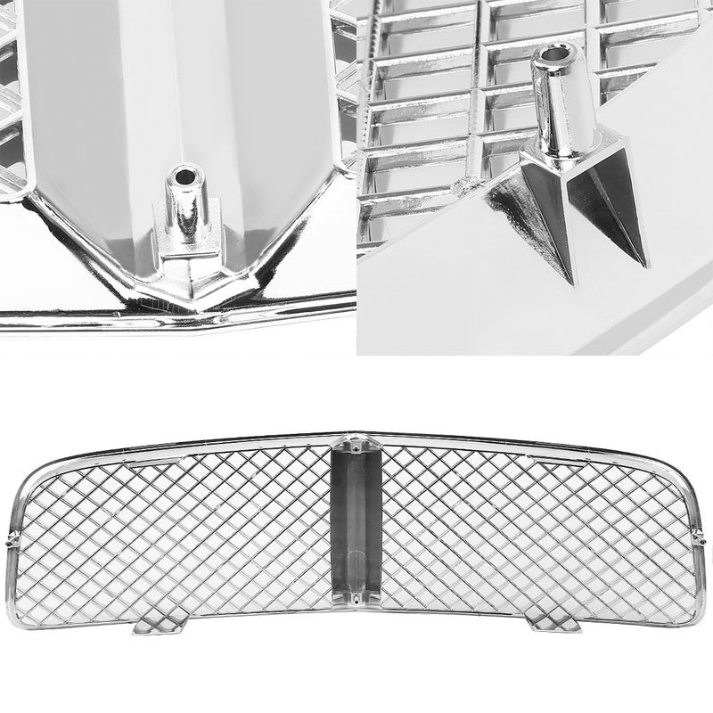 Chrome Diamond Mesh Style Replacement Grille For Dodge 06-10 Charger LX V6/V8-Exterior-BuildFastCar