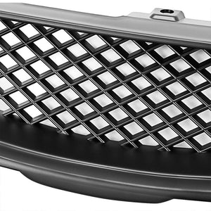 Black Type-R Mesh Style Replacement Grille For 03-05 Accord Sedan SOHC/DOHC-Exterior-BuildFastCar