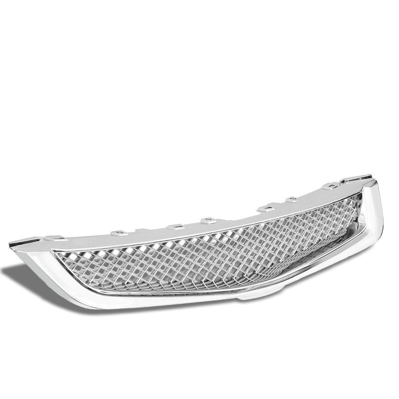 Chrome Type-R Mesh Style Front Grille For 03-05 Honda Accord DX/EX 2.4L/3.0L-Grilles-BuildFastCar