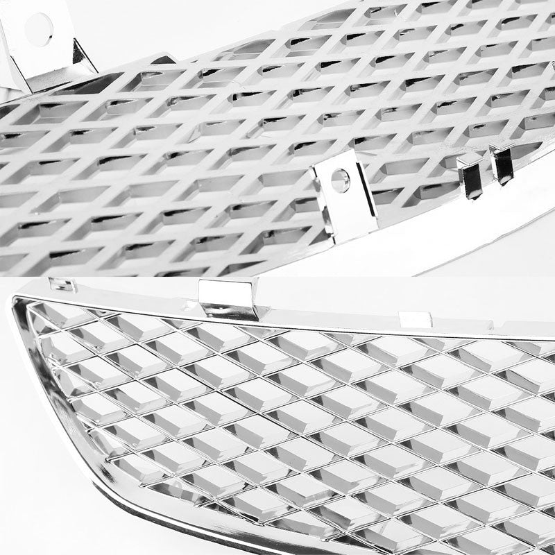 Chrome Type-R Mesh Style Replacement Grille For 02-05 Civic Si/SiR EP3 2.0L DOHC-Exterior-BuildFastCar
