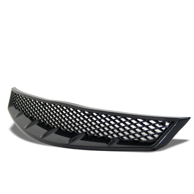 Black Diamond Mesh Style Replacement Front Grille For 06-08 Civic FG1 SOHC/DOHC-Exterior-BuildFastCar