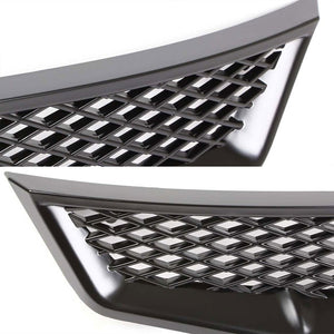 Black Diamond Mesh Style Replacement Front Grille For 06-08 Civic FG1 SOHC/DOHC-Exterior-BuildFastCar