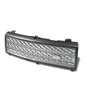 Gray Frame/Silver Honeycomb Mesh Style Front Grille For 03-05 Range Rover HSE-Exterior-BuildFastCar