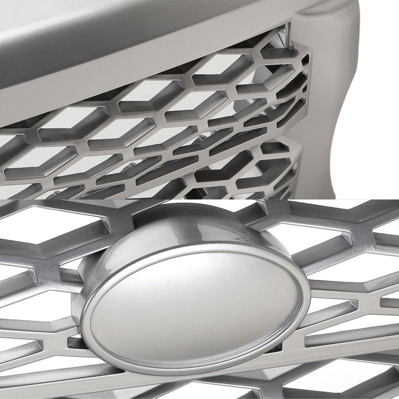Silver Diamond Mesh Style Replacement Grille For 06-09 Range Rover Sport L320 V8-Exterior-BuildFastCar