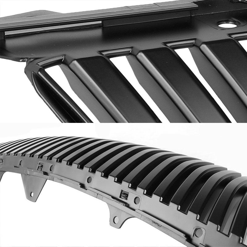 Black Vertical Style Replacement Front Grille For 06-07 Lexus GS430 Base 4.3L V8-Exterior-BuildFastCar
