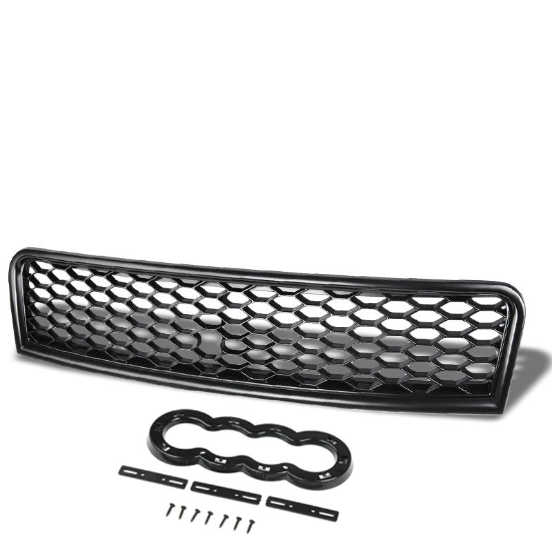 Black Mesh RS Style Replacement Front Grille For 00-05 A4 B6 Typ 8E/8H Base-Exterior-BuildFastCar