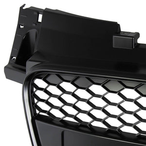 Black Honeycomb Mesh Style Front Grille For 08-14 Audi TT Base 1.8L/2.0L DOHC-Grilles-BuildFastCar