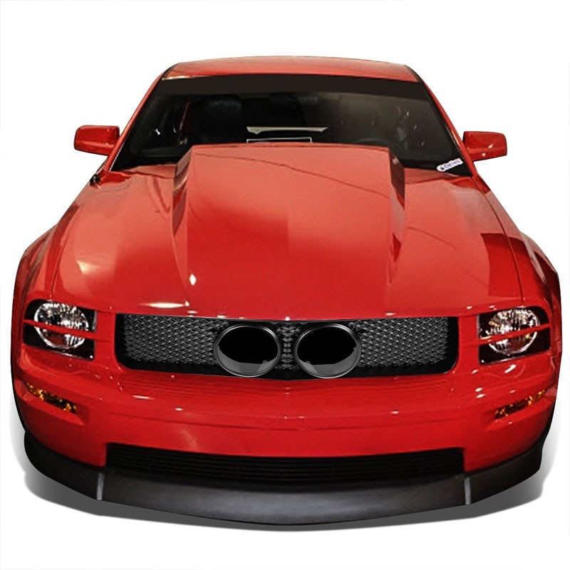 Black Shelby GT Style Replacement Front Grille For 05-09 Mustang GT 4.6L SOHC-Exterior-BuildFastCar