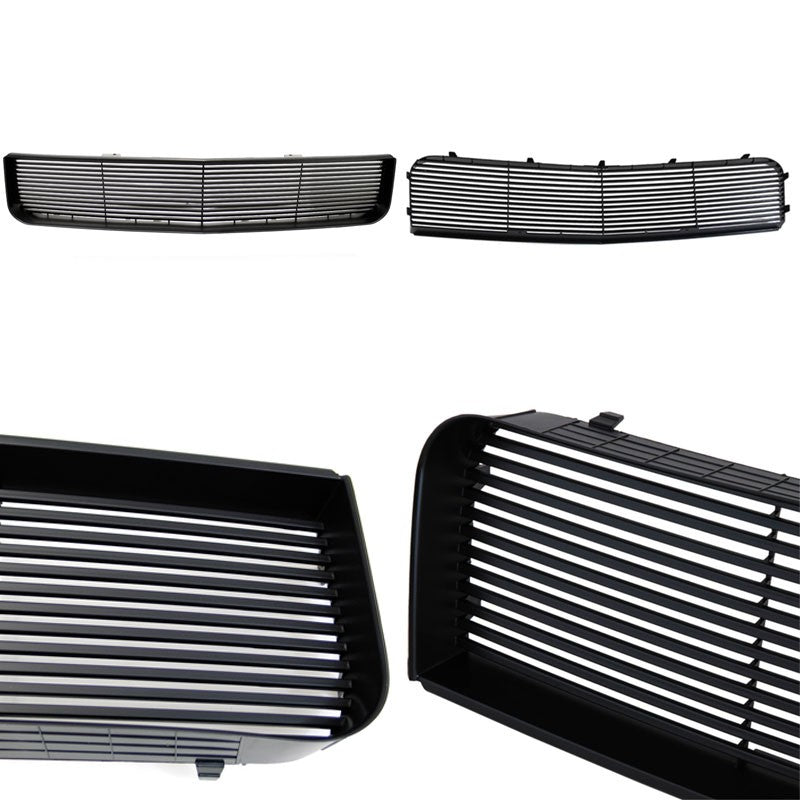 Black Vent Style Replacement Front Grille For 05-09 Mustang Base 4.0L V6 SOHC-Exterior-BuildFastCar