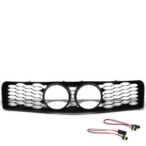 Black Honeycomb Mesh Style Front Grille For Ford 05-09 Mustang GT V8 DOHC/SOHC-Exterior-BuildFastCar