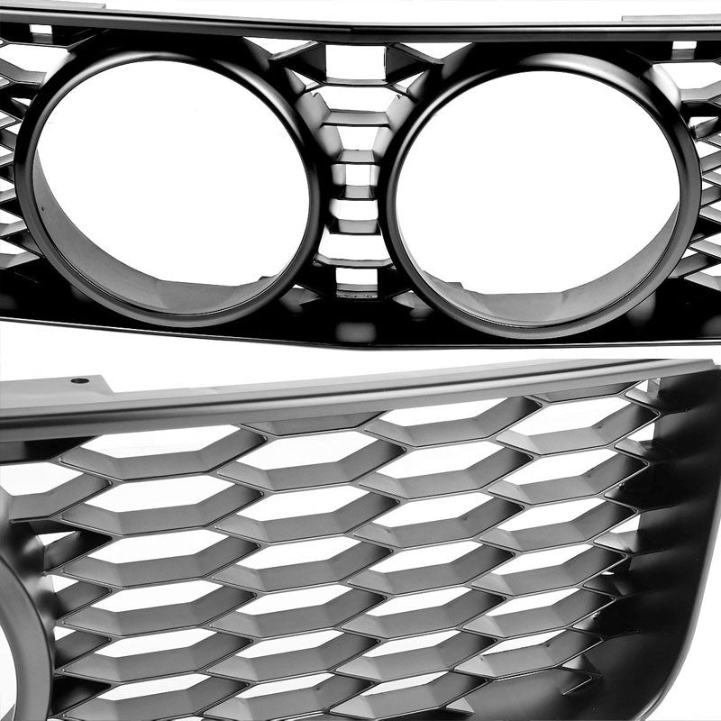 Black Honeycomb Mesh Style Front Grille For Ford 05-09 Mustang GT V8 DOHC/SOHC-Exterior-BuildFastCar