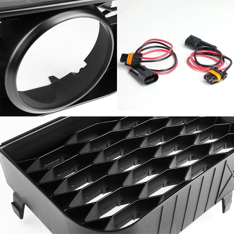 Black Honeycomb Mesh Style Front Grille For Ford 05-09 Mustang GT V8 DOHC/SOHC-Exterior-BuildFastCar