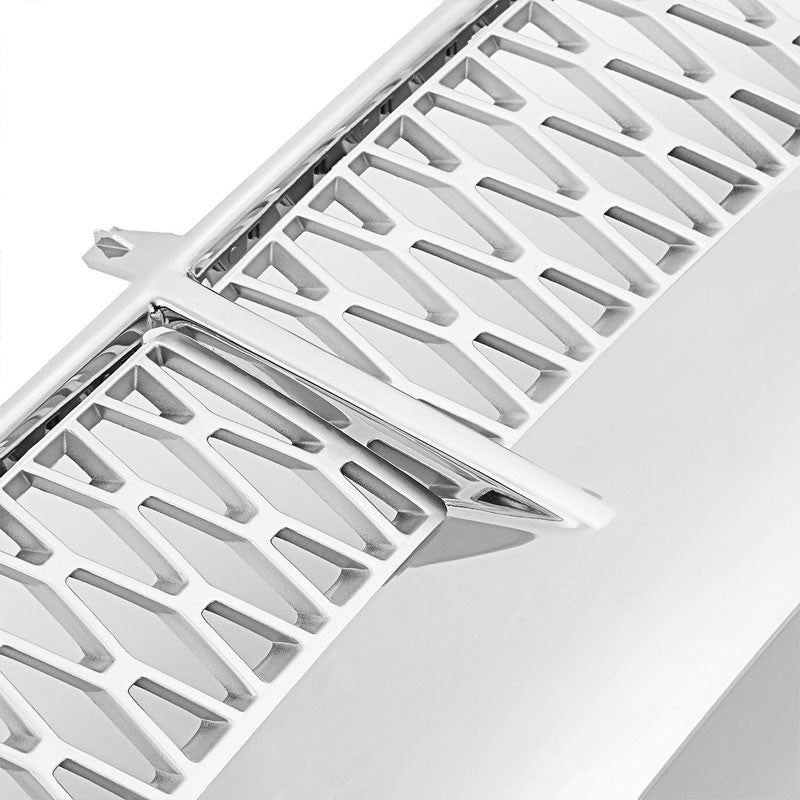 Chrome Body/Silver Honeycomb Mesh Side Vent Grille For 03-10 Range Rover L322-Exterior-BuildFastCar