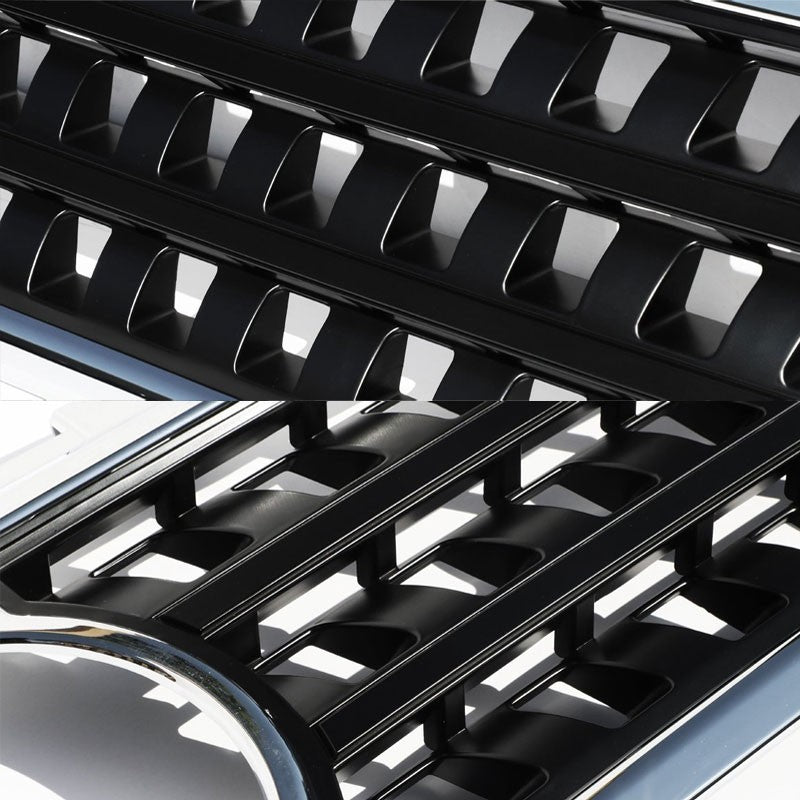 Chrome/Black Square Mesh Style Front Grille Grill For 06-09 Range Rover V8 DOHC-Exterior-BuildFastCar