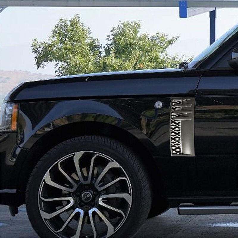 Grey Body/Silver Honeycomb Mesh Side Vent Grille For 03-11 Range Rover L322-Exterior-BuildFastCar