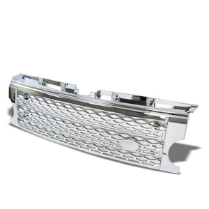 Chrome Frame/Silver Diamond Mesh Style Front Grille For 05-09 LR3 Discovery 3-Exterior-BuildFastCar