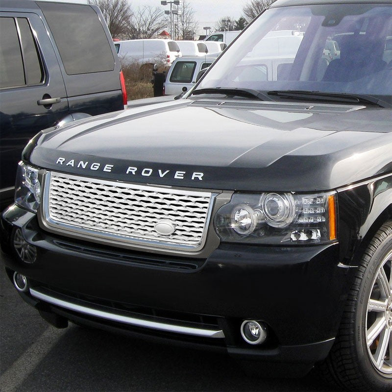 Gray Body/CH Frame/SL Honeycomb Mesh Style Front Grille For 10-11 Range Rover V8-Exterior-BuildFastCar