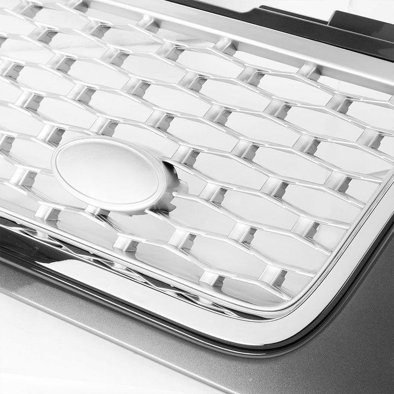 Gray Body/CH Frame/SL Honeycomb Mesh Style Front Grille For 10-11 Range Rover V8-Exterior-BuildFastCar