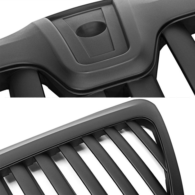 Black Vertical Style Front Grille Grill For Lincoln 98-02 Navigator 5.4L DOHC-Exterior-BuildFastCar
