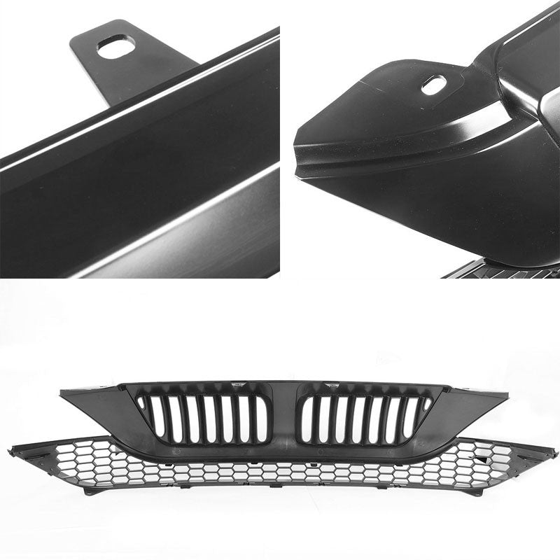 Black Vertical Style Replacement Front Grille For Honda 07-09 CR-V 2.4L DOHC-Exterior-BuildFastCar