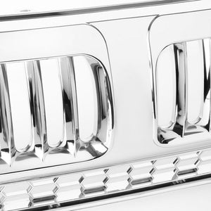 Chrome Vertical Style Replacement Front Grille For Honda 07-09 CR-V 2.4L DOHC-Exterior-BuildFastCar
