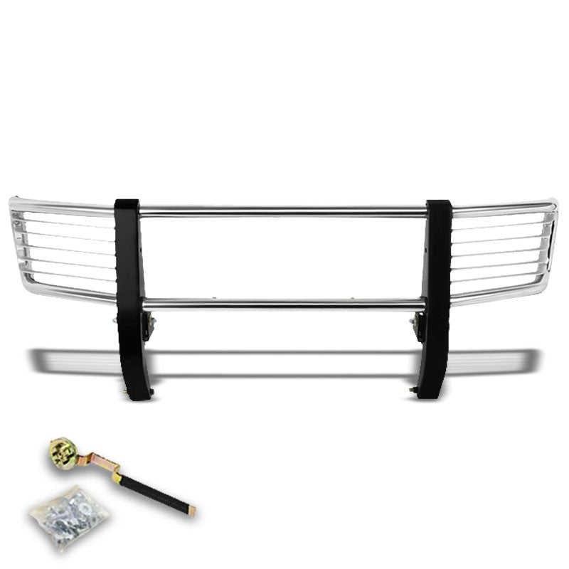 Chrome Mild Steel Brush Grille Guard Frame For Mercedes-Benz 99-12 G-Series-Exterior-BuildFastCar