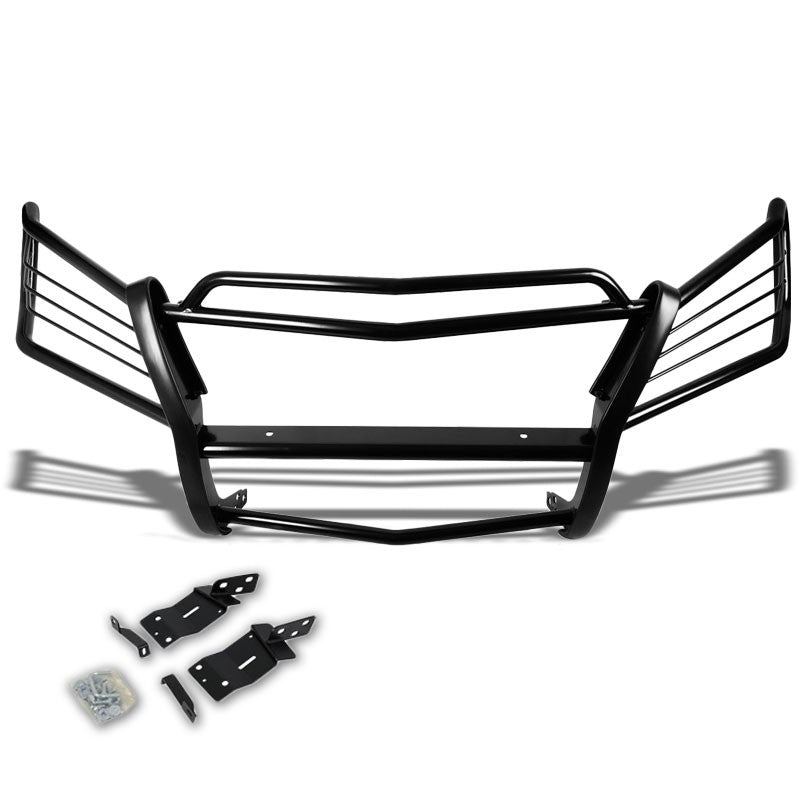 Black Mild Steel Front Bumper Grill Guard For Mercedes-Benz 07-12 X164 GL-Series-Exterior-BuildFastCar