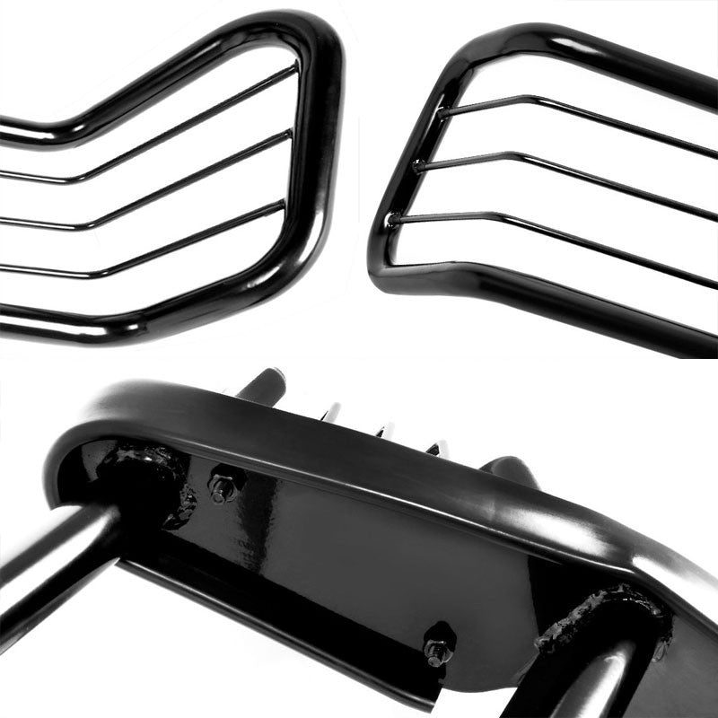 Black Mild Steel Front Bumper Grill Guard For Mercedes-Benz 07-12 X164 GL-Series-Exterior-BuildFastCar