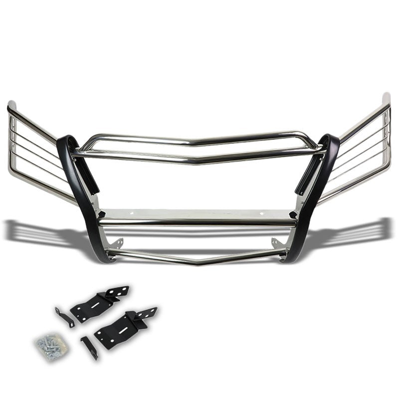 Chrome Mild Steel Front Bumper Grill Guard For Mercedes-Benz 07-12 X164 GL-Serie-Exterior-BuildFastCar