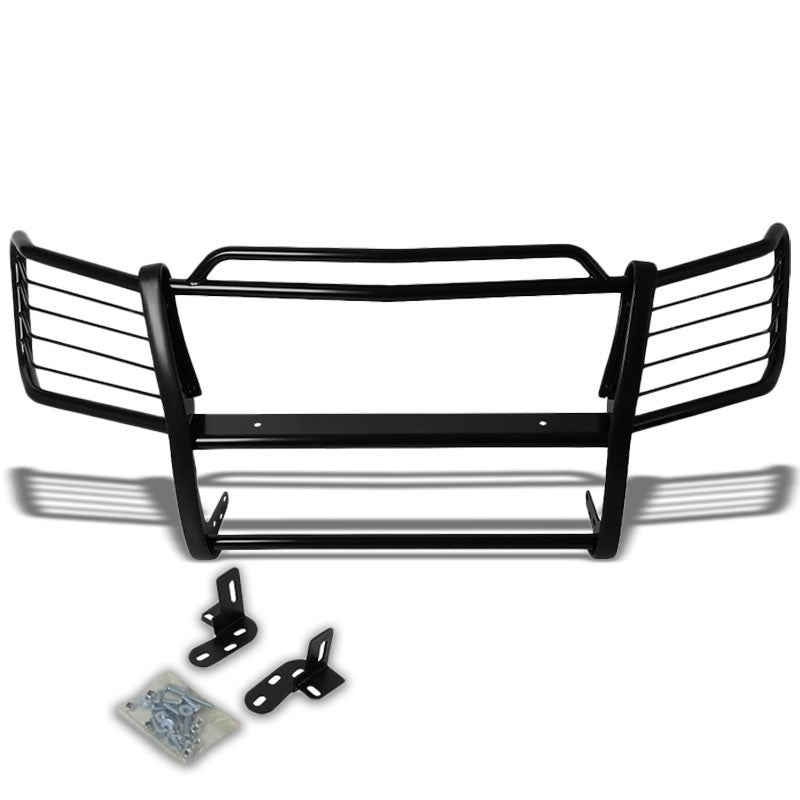 Black Mild Steel Front Bumper Grill Guard For 02-06 Avalanche 5.3L/8.1L+Cladding-Exterior-BuildFastCar
