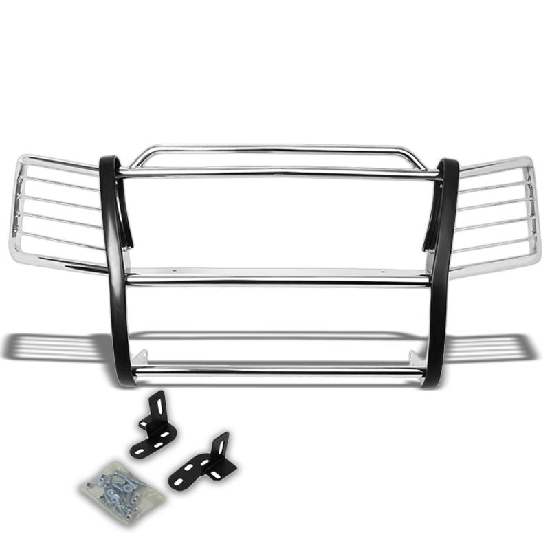 Chrome Mild Steel Front Bumper Grill Guard For 02-06 Avalanche 8.1L V8+Cladding-Exterior-BuildFastCar