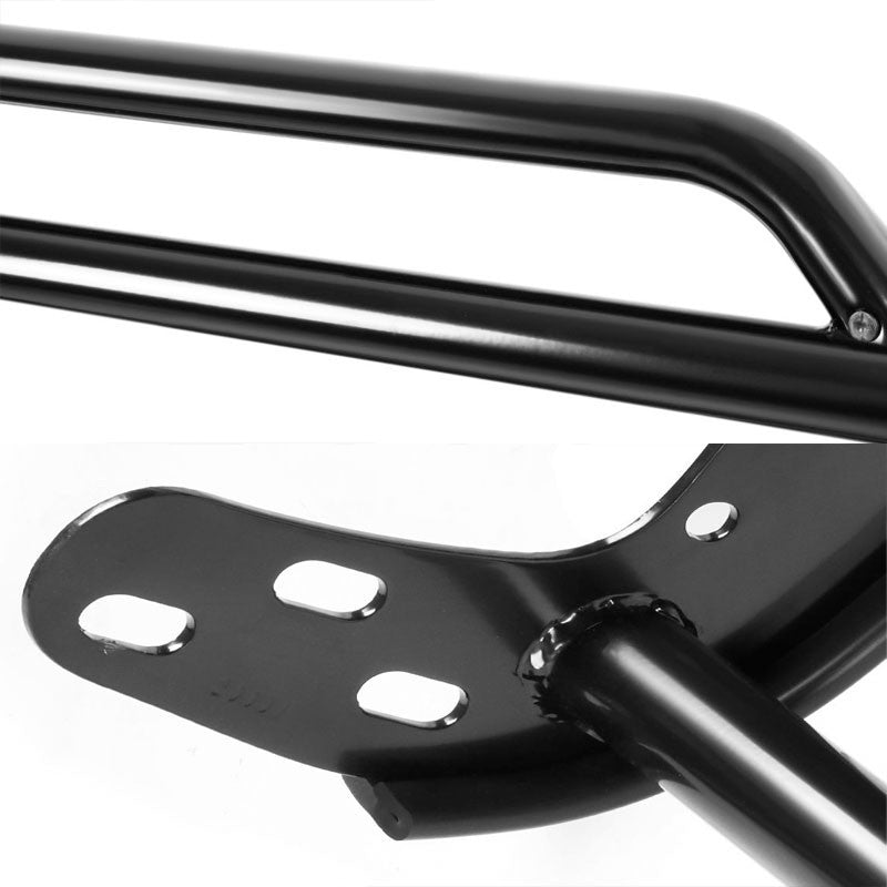 Black Mild Steel Front Bumper Brush Grill Guard For 99-02 Silverado 1500/2500-Exterior-BuildFastCar