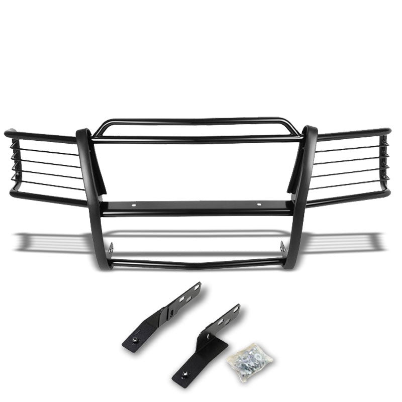 Black Mild Steel Front Bumper Brush Grill Guard For 99-02 Silverado 1500/2500-Exterior-BuildFastCar