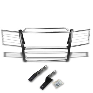 Chrome Mild Steel Front Bumper Brush Grill Guard For 99-02 Silverado 1500/2500-Exterior-BuildFastCar